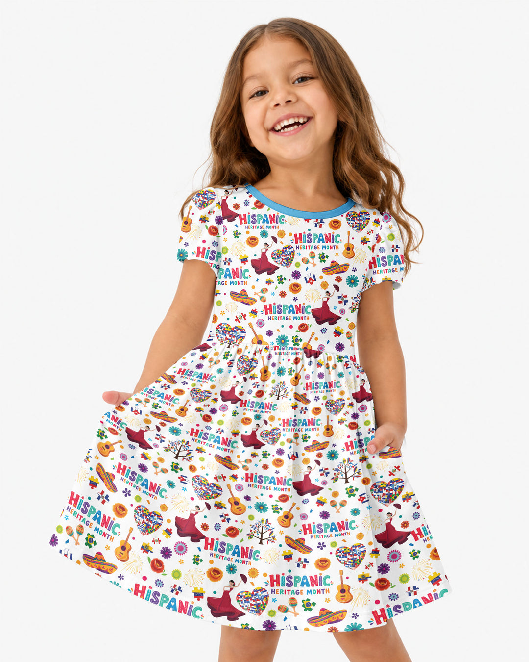 Fiesta Hispanic Heritage Month Bamboo Twirl Dress