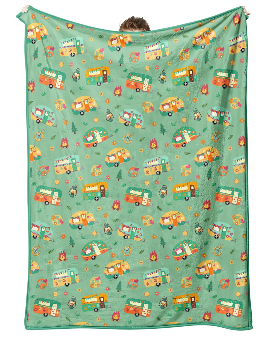 Happy Little Camper Bamboo Blanket