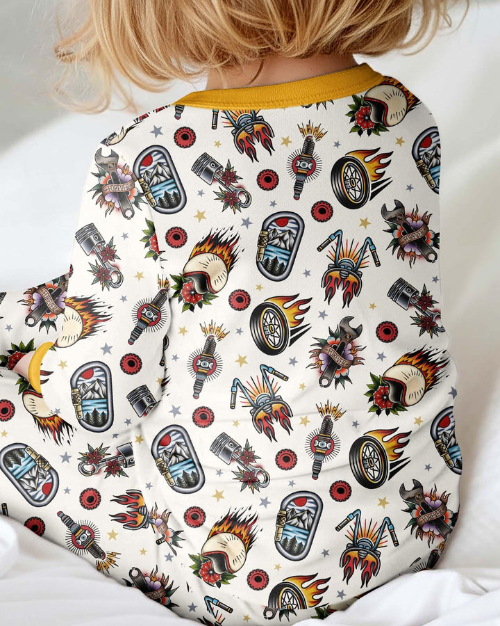 Gerippte Babykleidung mit individuellem Foto - Weich &amp; Skizzenhaft