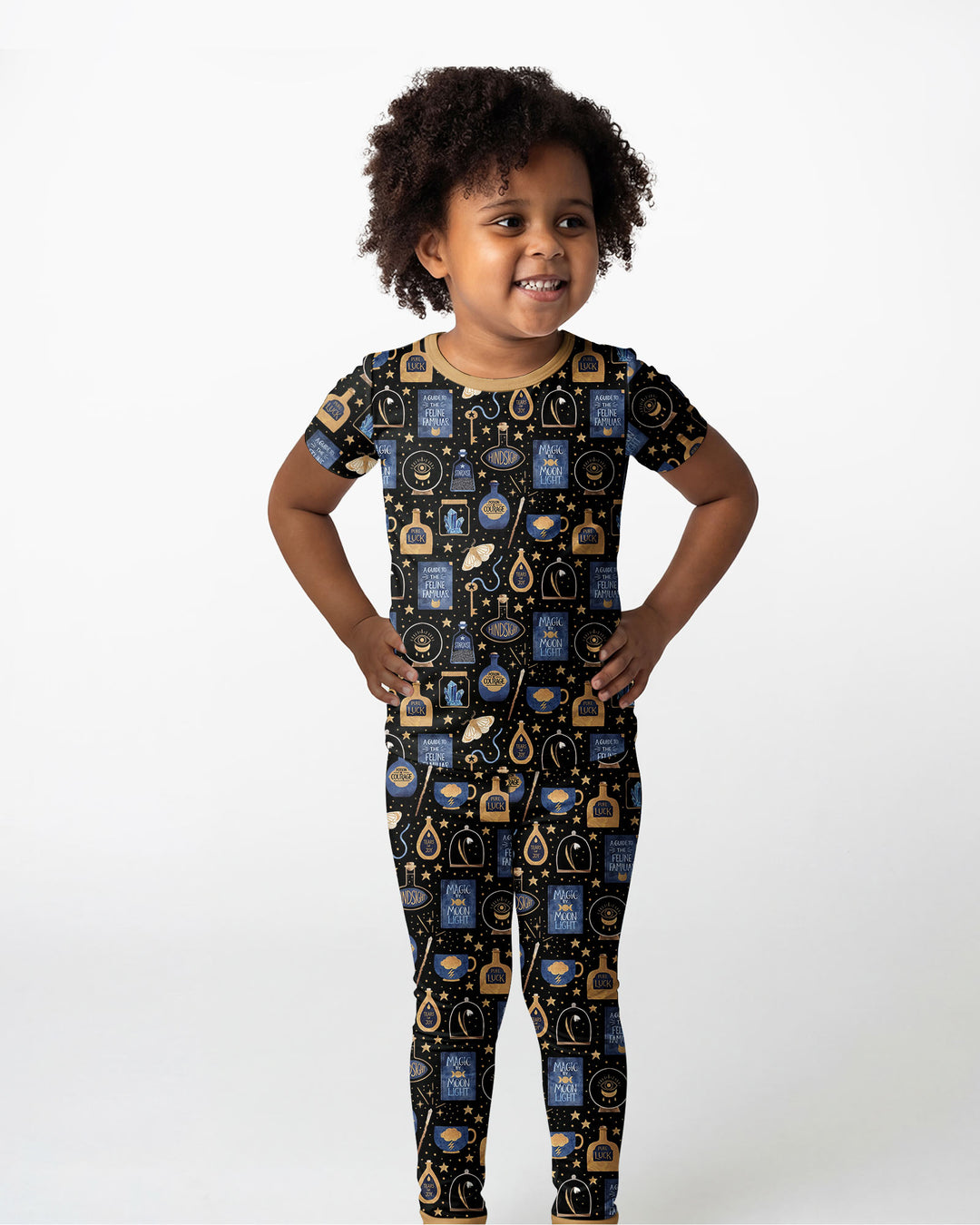 Good Witch Spell books and Potions Bamboo Two Piece Short Sleeve Pajama Set