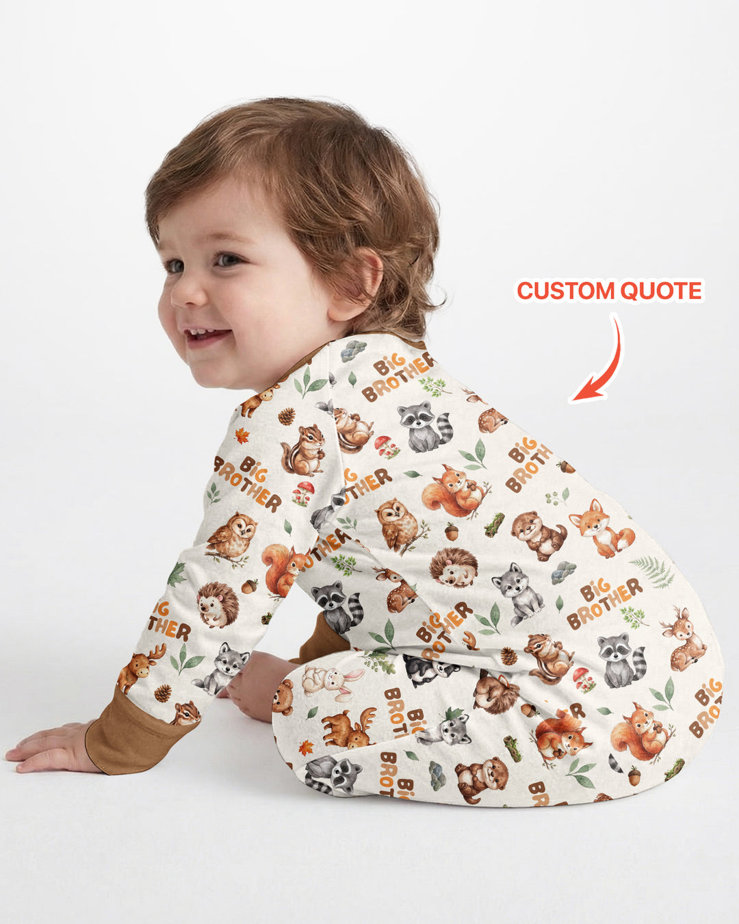 Gerippte Babykleidung mit individuellem Foto - Weich &amp; Skizzenhaft