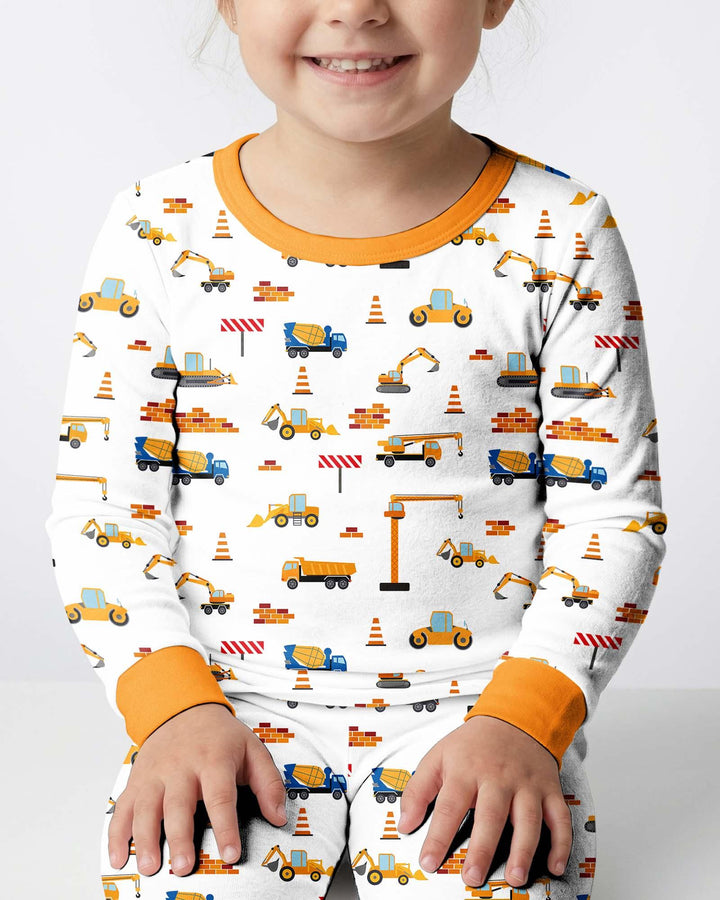 Construction Bamboo Two Piece Pajama Set