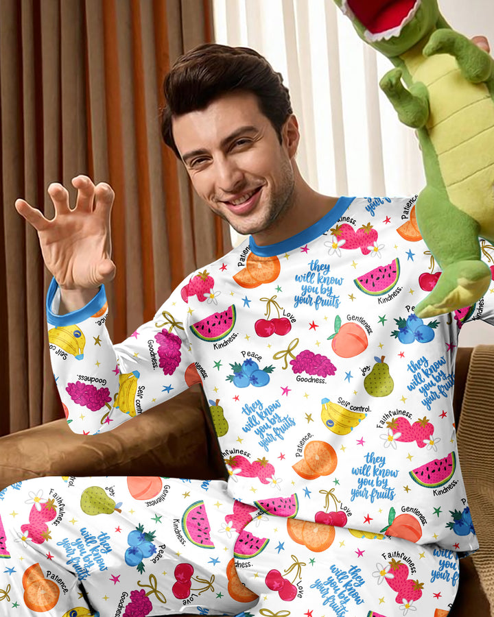 They Will Know You By Your Fruits Bamboo Men's Pajama Set