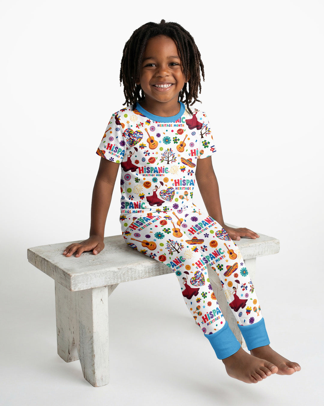 Zweiteiliges, kurzärmliges Pyjama-Set mit Marienkäfern