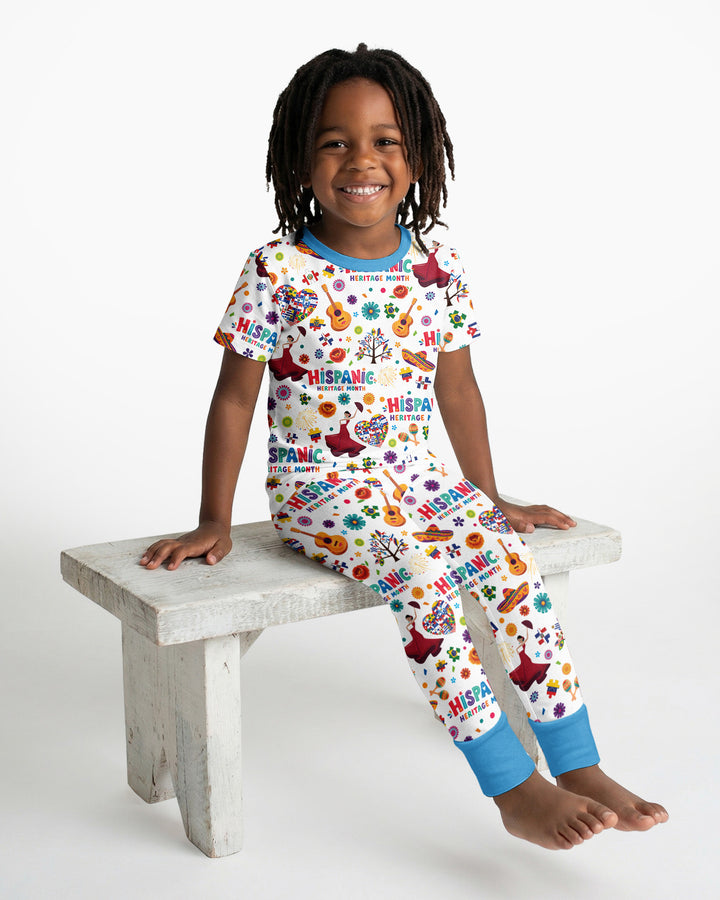 Zweiteiliges, kurzärmliges Pyjama-Set mit Marienkäfern