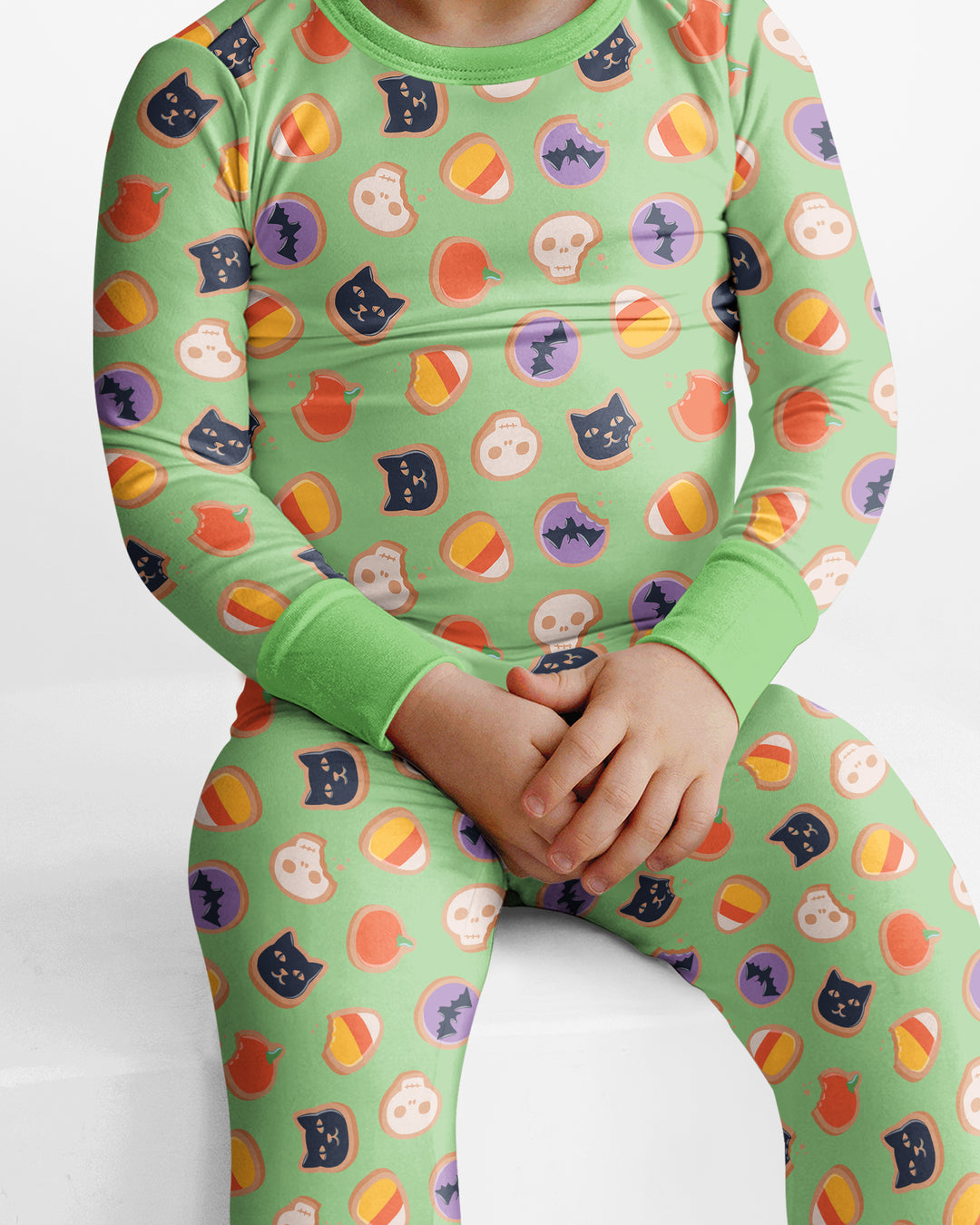 Halloween Cookies Bamboo Two Piece Long Sleeve Pajama Set