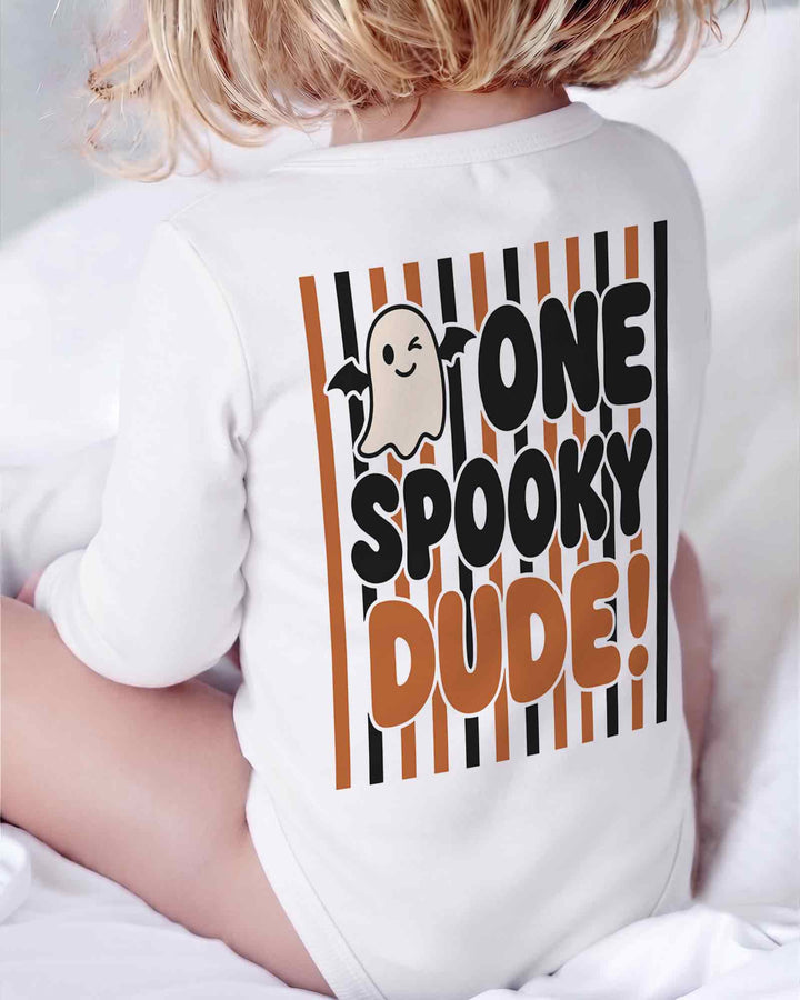 Personalized One Spooky Dude Bamboo Bodysuit