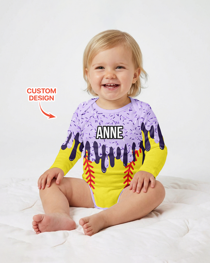 Icecream Drip Scale Bamboo Bodysuit