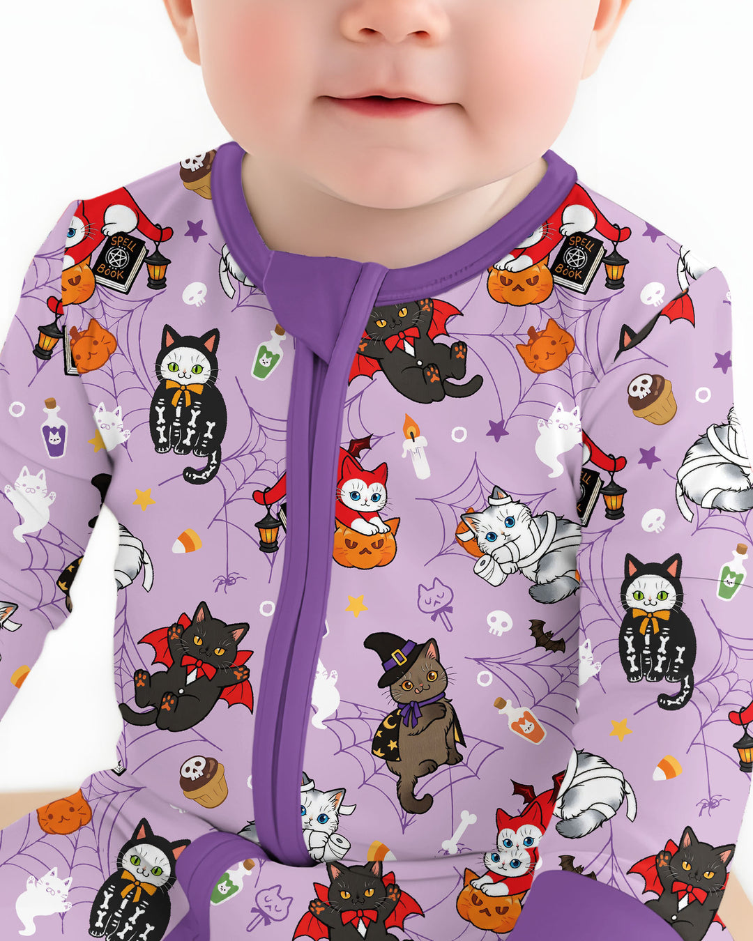 Spooky Kittie Bamboo Convertible Zippy