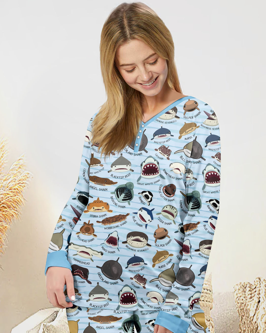 Vorlage Bambus Damen Pyjama Set