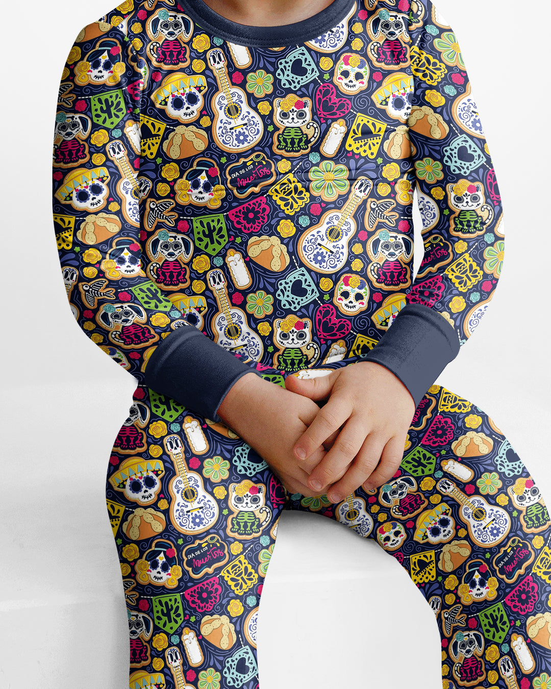 Cookie De Los Muertos Bamboo Two Piece Long Sleeve Pajama Set