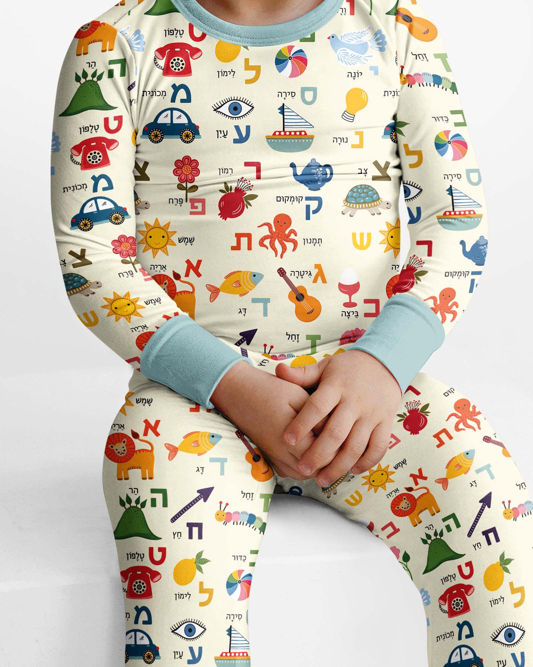 Aleph-Bet Adventures Bamboo Two Piece Long Sleeve Pajama Set