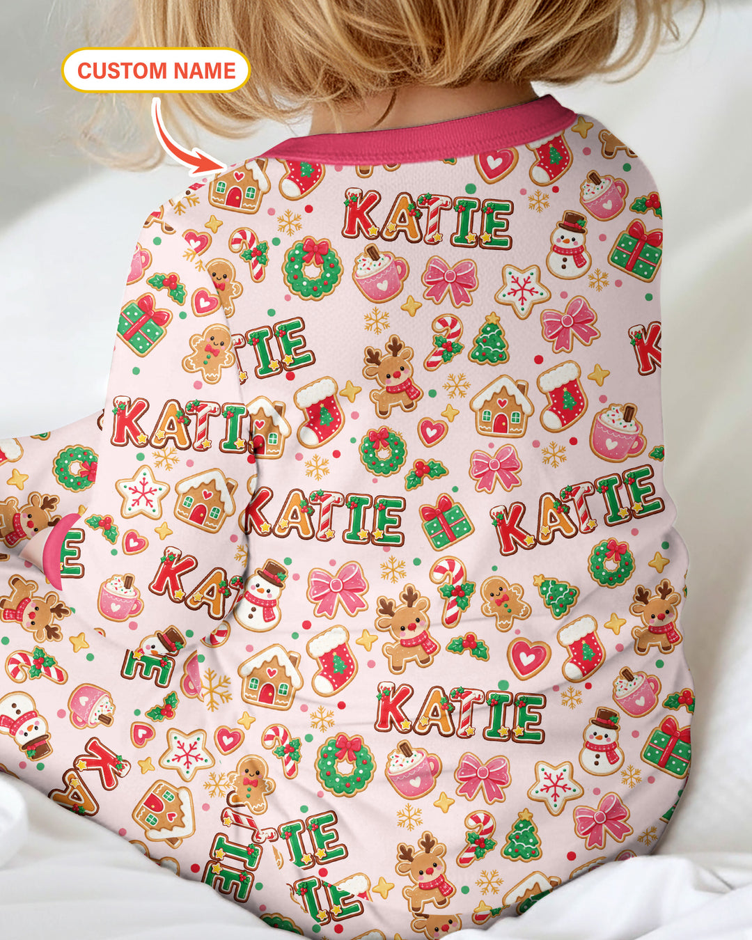 Pink GingerBread Custom Name Bamboo Convertible Zippy