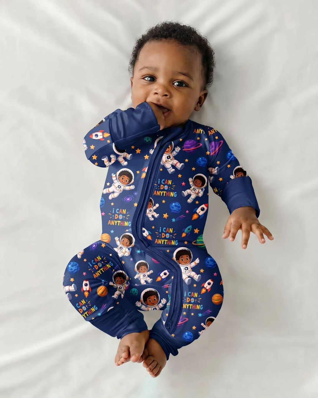 Gerippte Babykleidung mit individuellem Foto - Weich &amp; Skizzenhaft