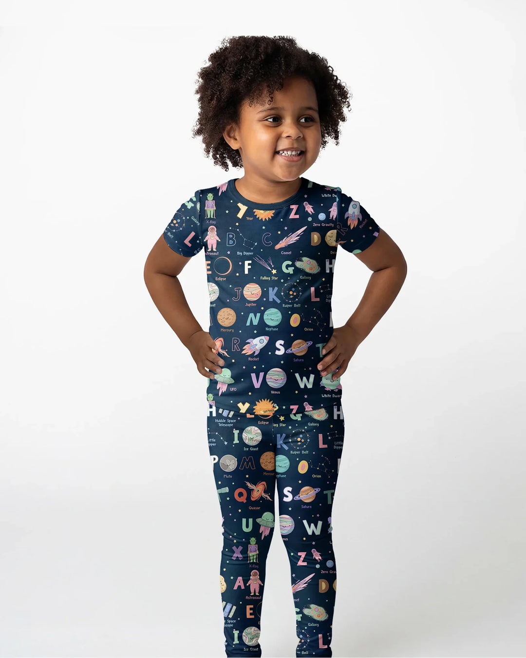 Zweiteiliges, kurzärmliges Pyjama-Set mit Marienkäfern