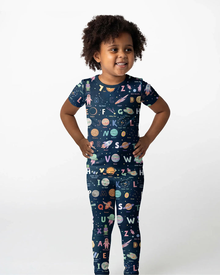 Zweiteiliges, kurzärmliges Pyjama-Set mit Marienkäfern