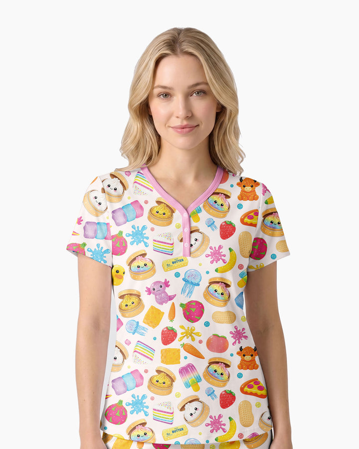 In My Squishies Era Bamboo Women Short Sleeve Short Pajama Set