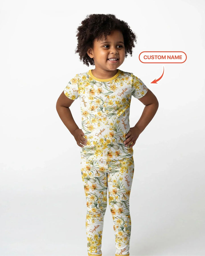 Zweiteiliges, kurzärmliges Pyjama-Set mit Marienkäfern