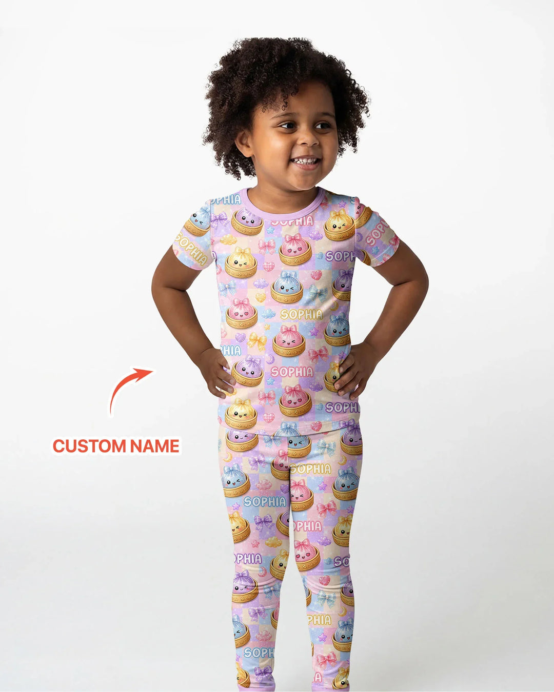 Zweiteiliges, kurzärmliges Pyjama-Set mit Marienkäfern
