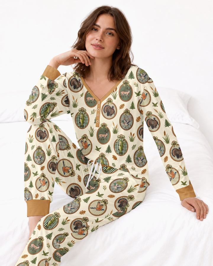 Hunting Season Bamboo Women Pajama Set