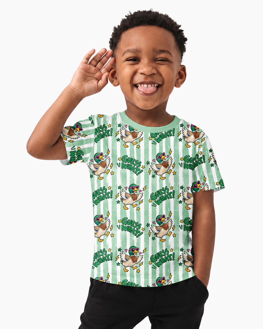 Guess What Mallard Butt Bamboo Crewneck T-Shirt