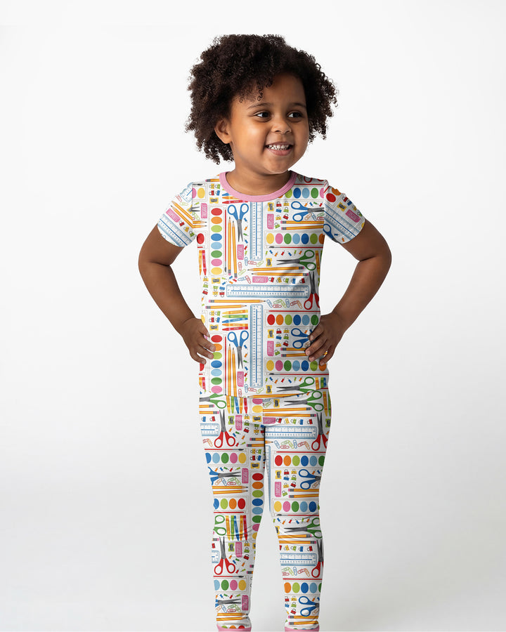 Craft Corner Bamboo Two Piece Short Sleeve Pajama Set