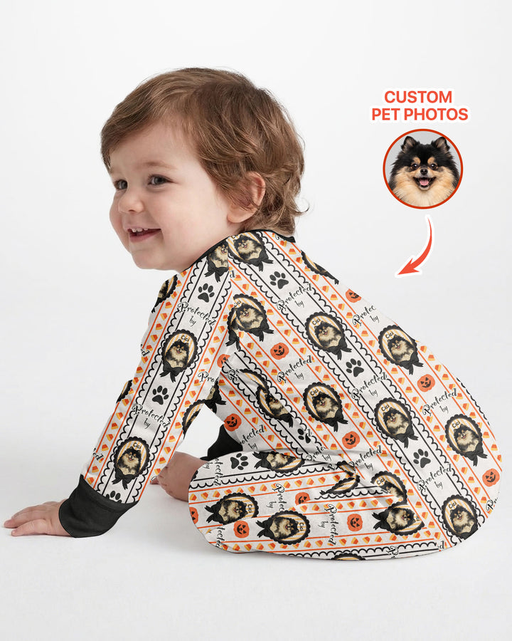Gerippte Babykleidung mit individuellem Foto - Weich &amp; Skizzenhaft