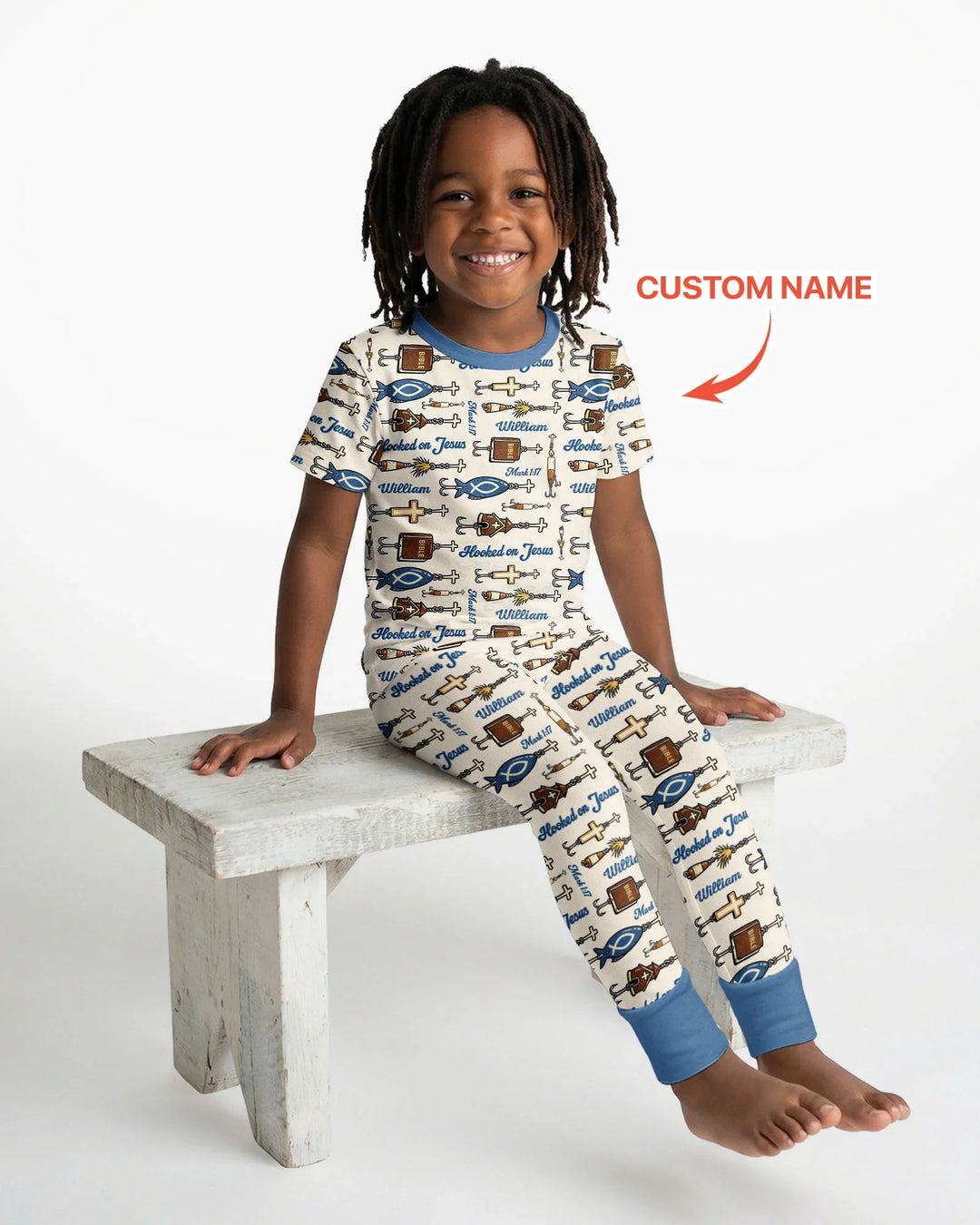 Zweiteiliges, kurzärmliges Pyjama-Set mit Marienkäfern