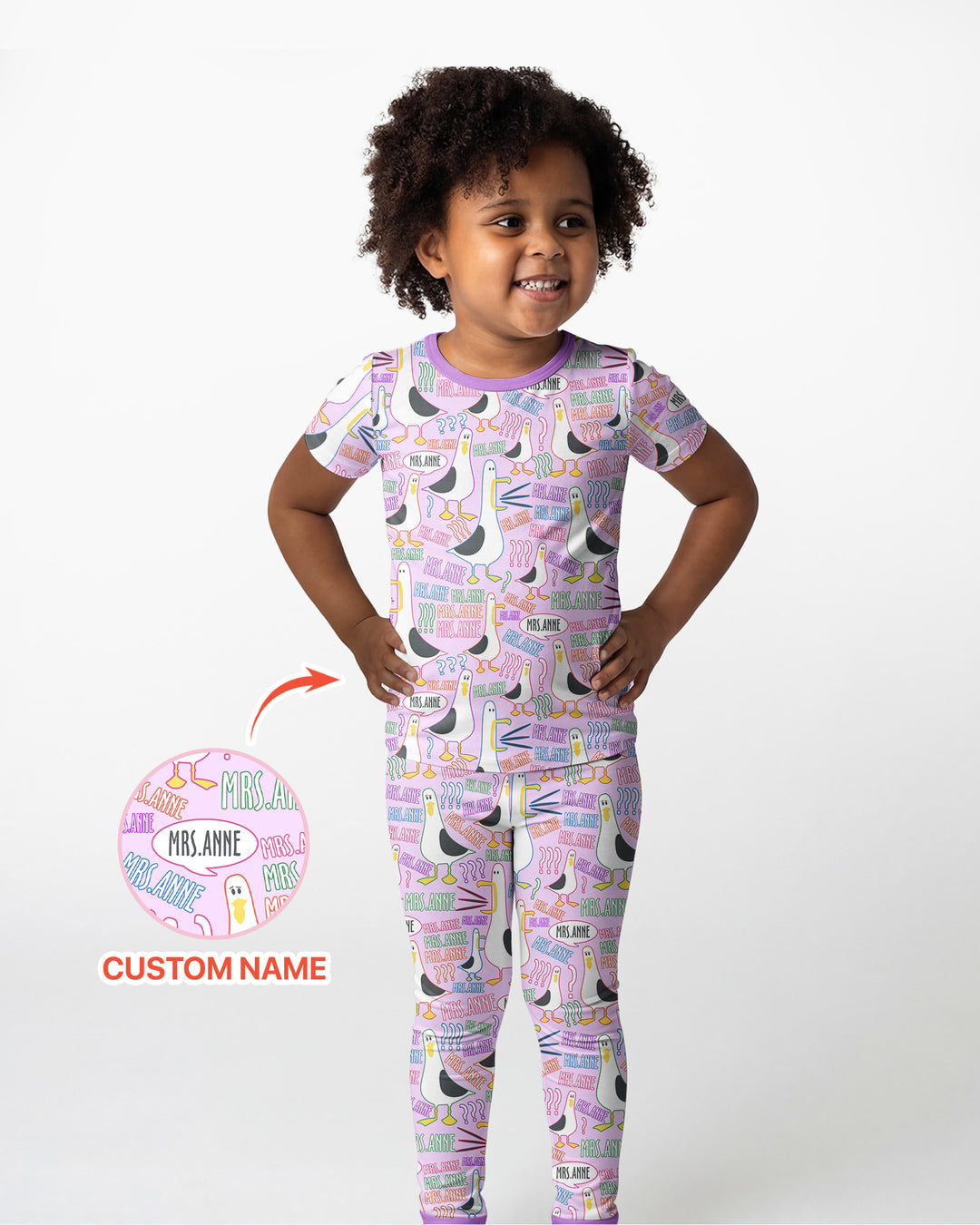 Zweiteiliges, kurzärmliges Pyjama-Set mit Marienkäfern