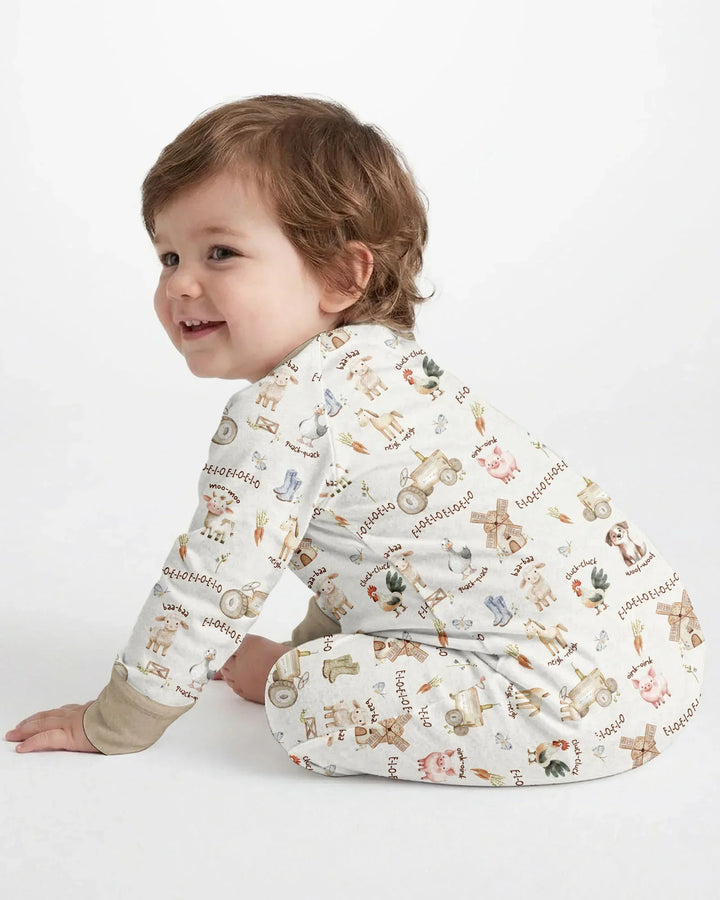 Gerippte Babykleidung mit individuellem Foto - Weich &amp; Skizzenhaft
