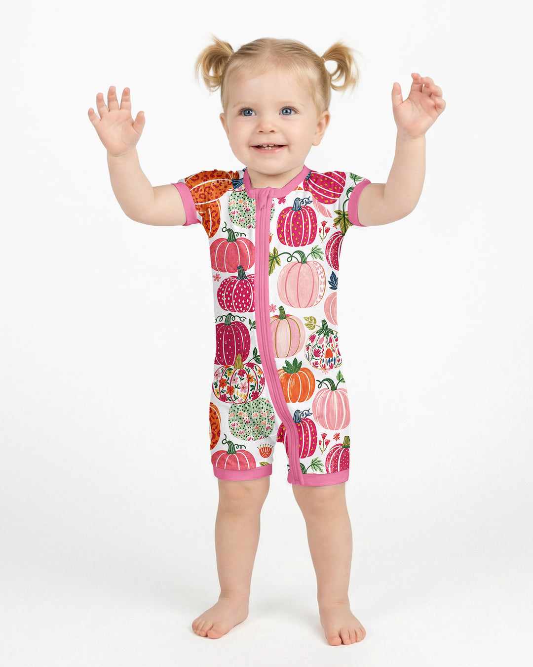 Pumpkin Patch Party Bamboo Shorty Zippy