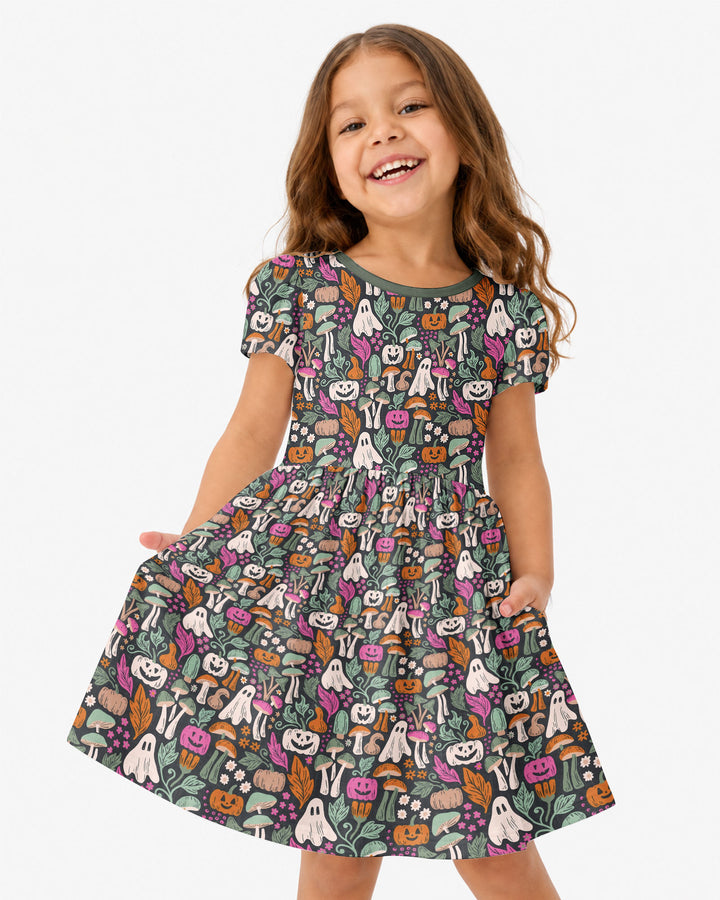 Dark Pumpkin Zona Bamboo Twirl Dress