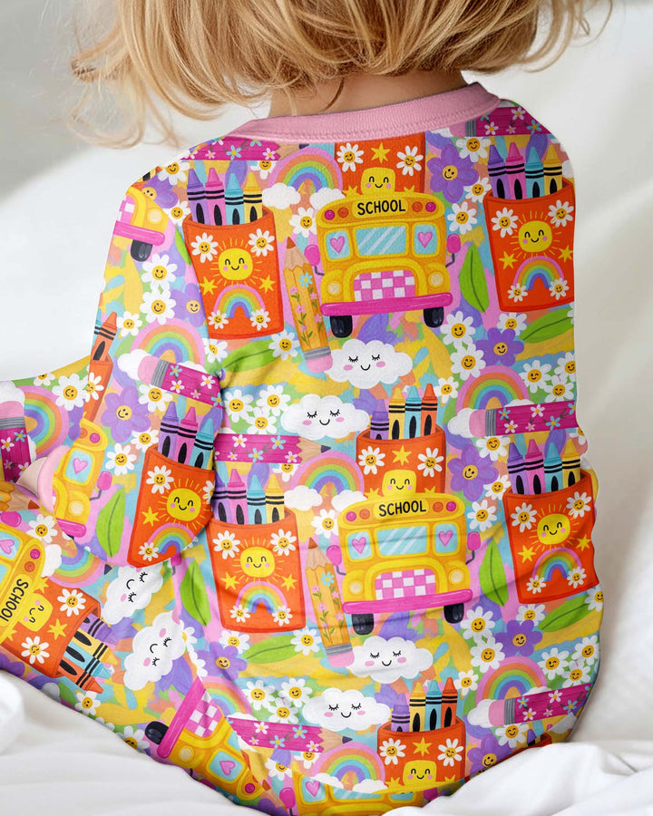 Retro Happy Classroom Bamboo Convertible Zippy