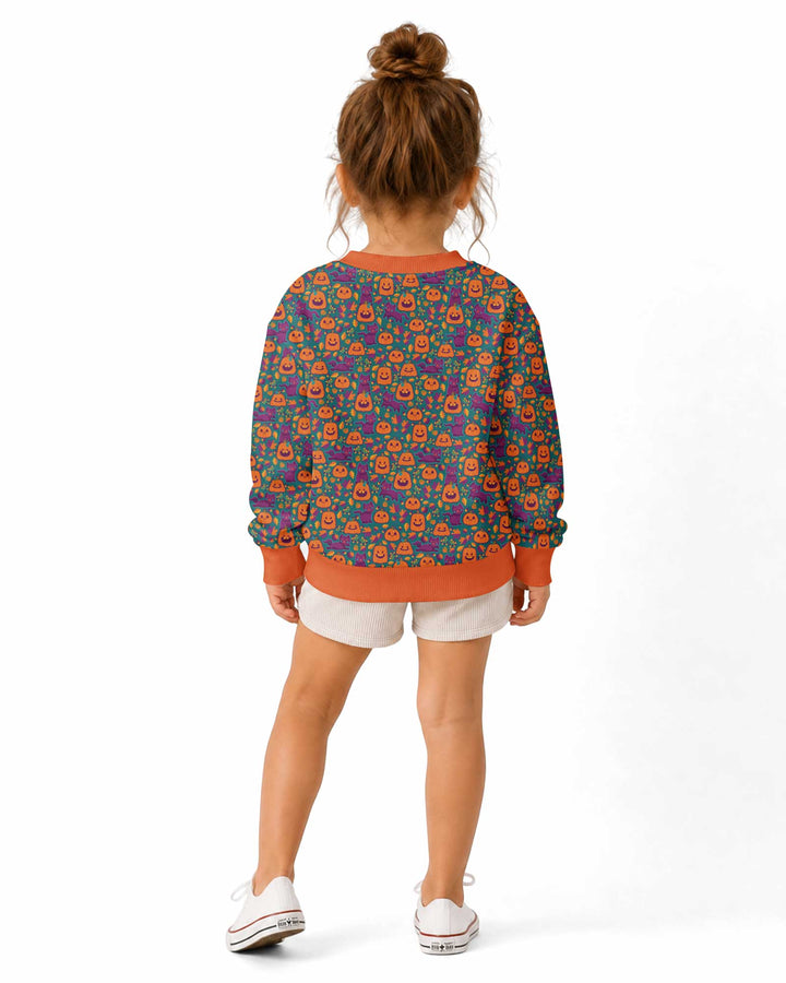 Cats and Pumpkins Bamboo Crewneck Sweatshirt