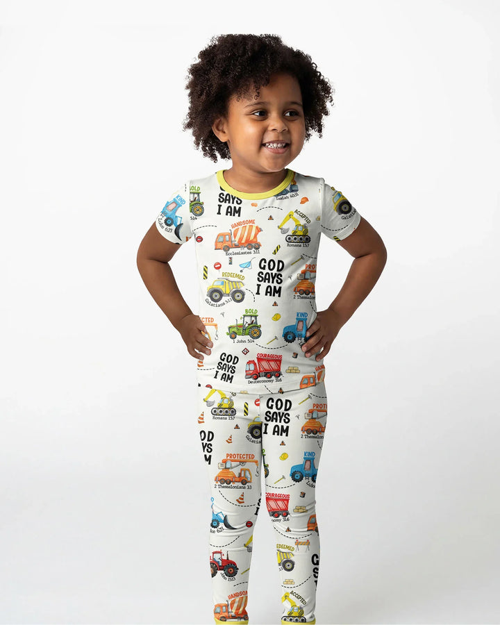 Zweiteiliges, kurzärmliges Pyjama-Set mit Marienkäfern