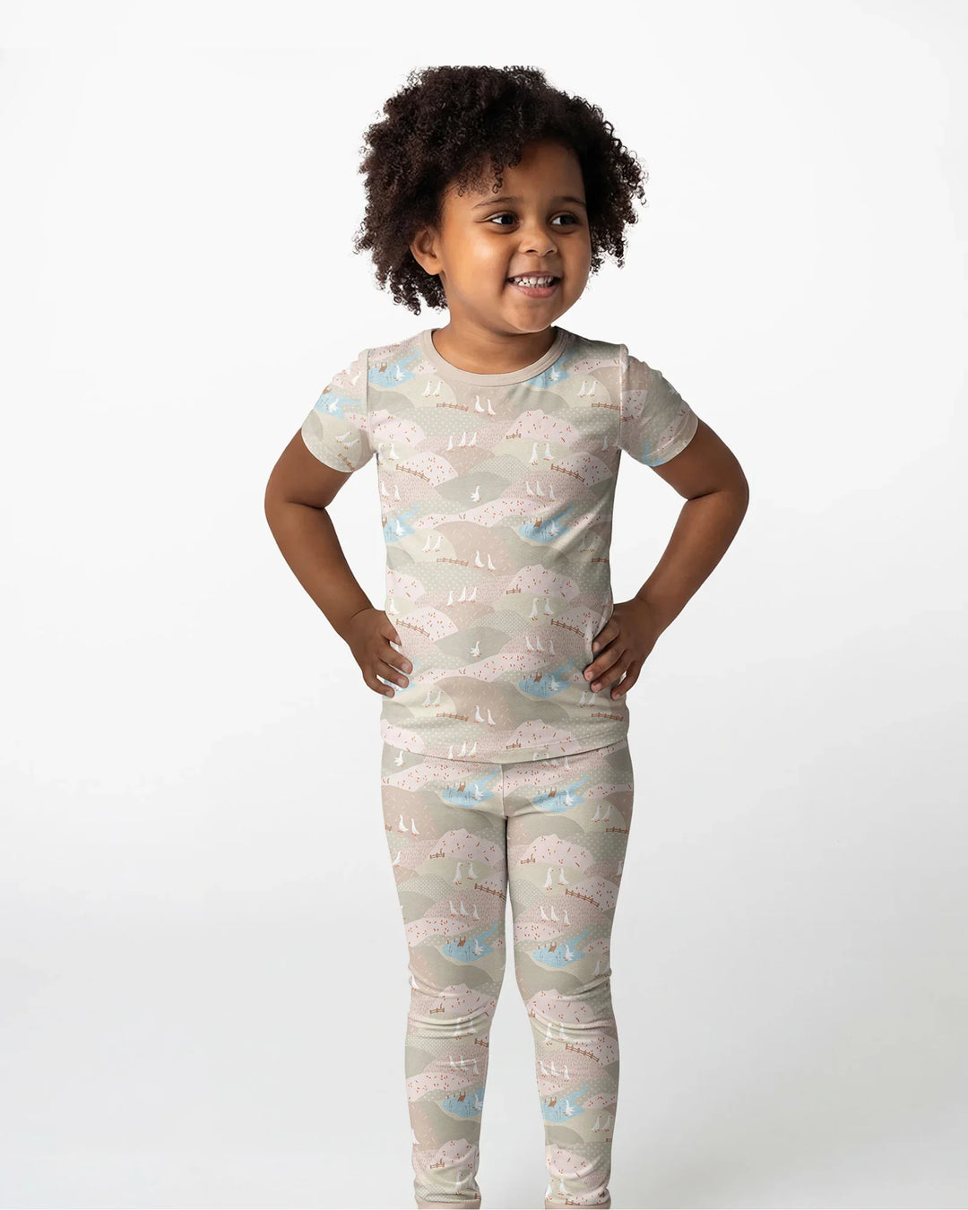 Zweiteiliges, kurzärmliges Pyjama-Set mit Marienkäfern