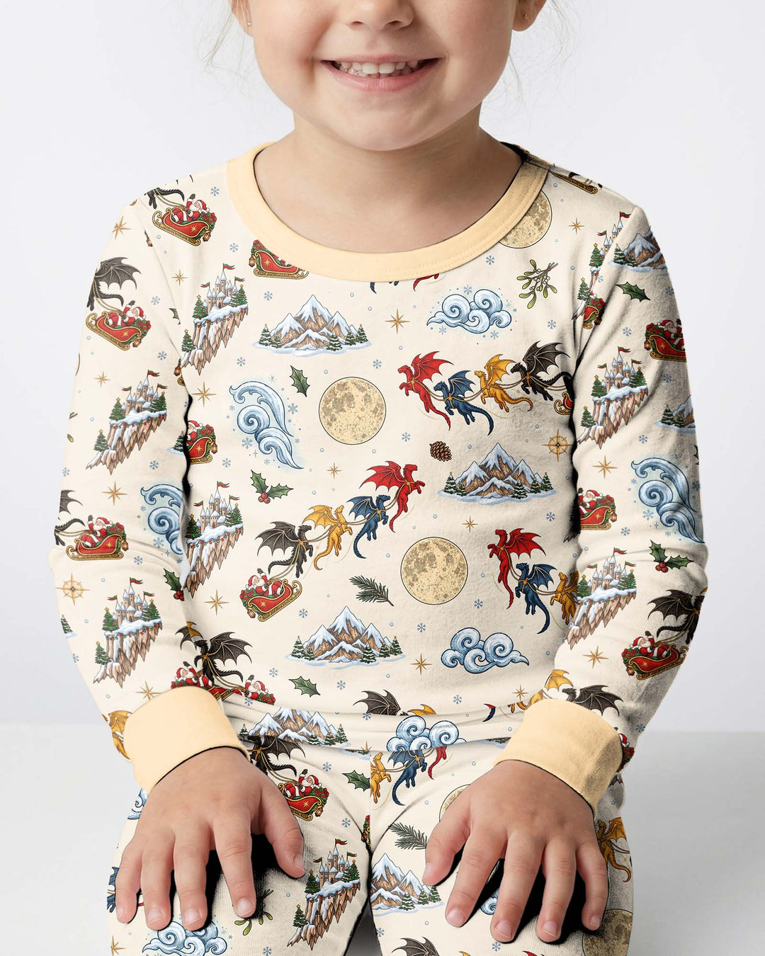 Fourth Wing Christmas Bamboo Two Piece Long Sleeve Pajama Set