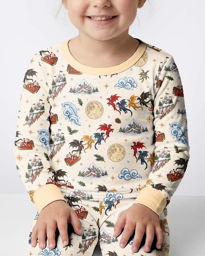Fourth Wing Christmas Bamboo Two Piece Long Sleeve Pajama Set