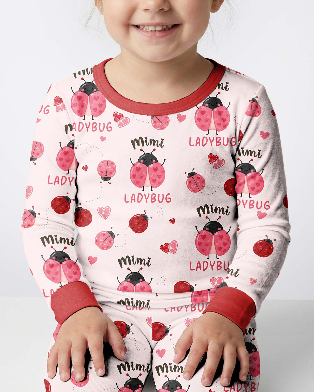 Mimi Ladybug Bamboo Two Piece Long Sleeve Pajama Set