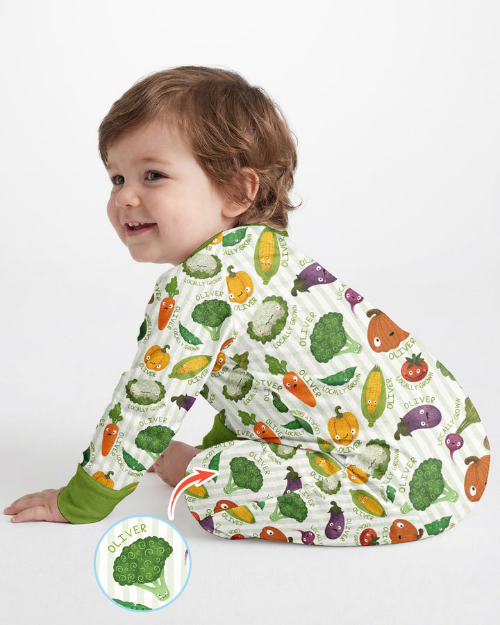 Gerippte Babykleidung mit individuellem Foto - Weich &amp; Skizzenhaft