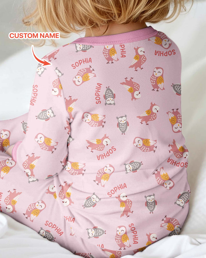 Custom Name Twin Owl Who's Who Bamboo Convertible Zippy