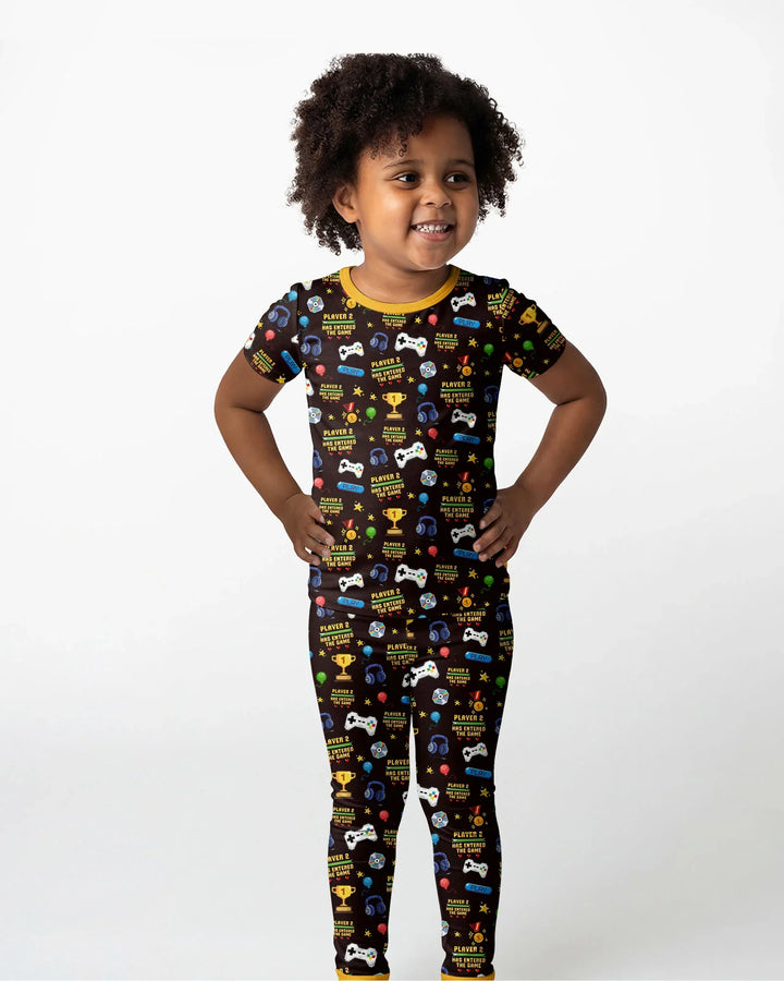 Zweiteiliges, kurzärmliges Pyjama-Set mit Marienkäfern