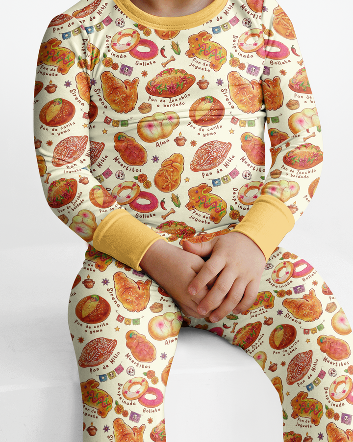 Pan Dulce Dreams Bamboo Two Piece Long Sleeve Pajama Set