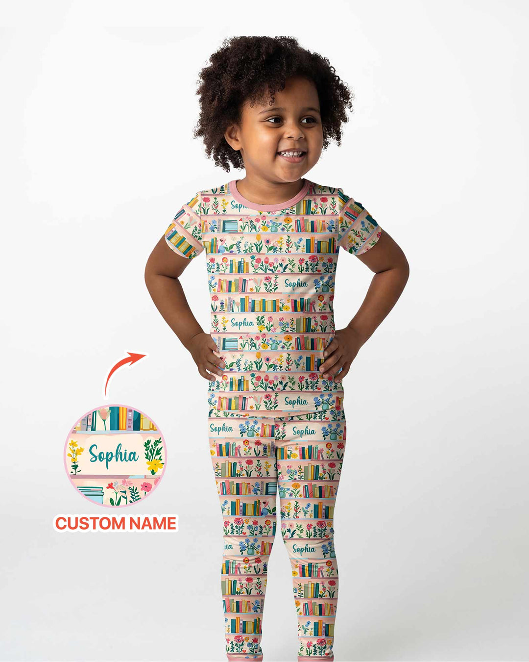 Zweiteiliges, kurzärmliges Pyjama-Set mit Marienkäfern
