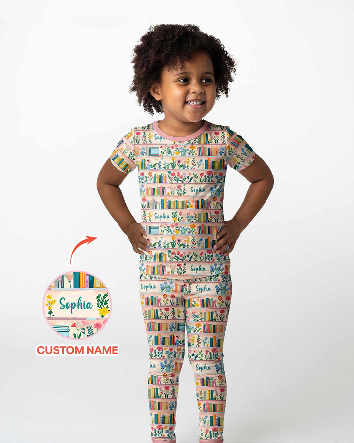 Zweiteiliges, kurzärmliges Pyjama-Set mit Marienkäfern