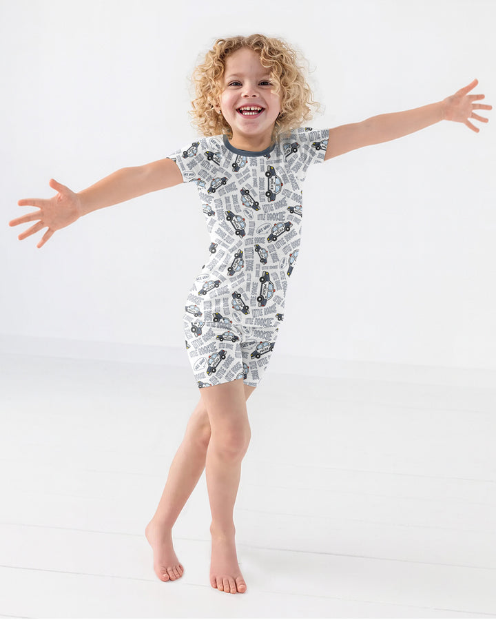 Little Rookie Bamboo Two Piece Short Sleeve Shorts Pajama Set