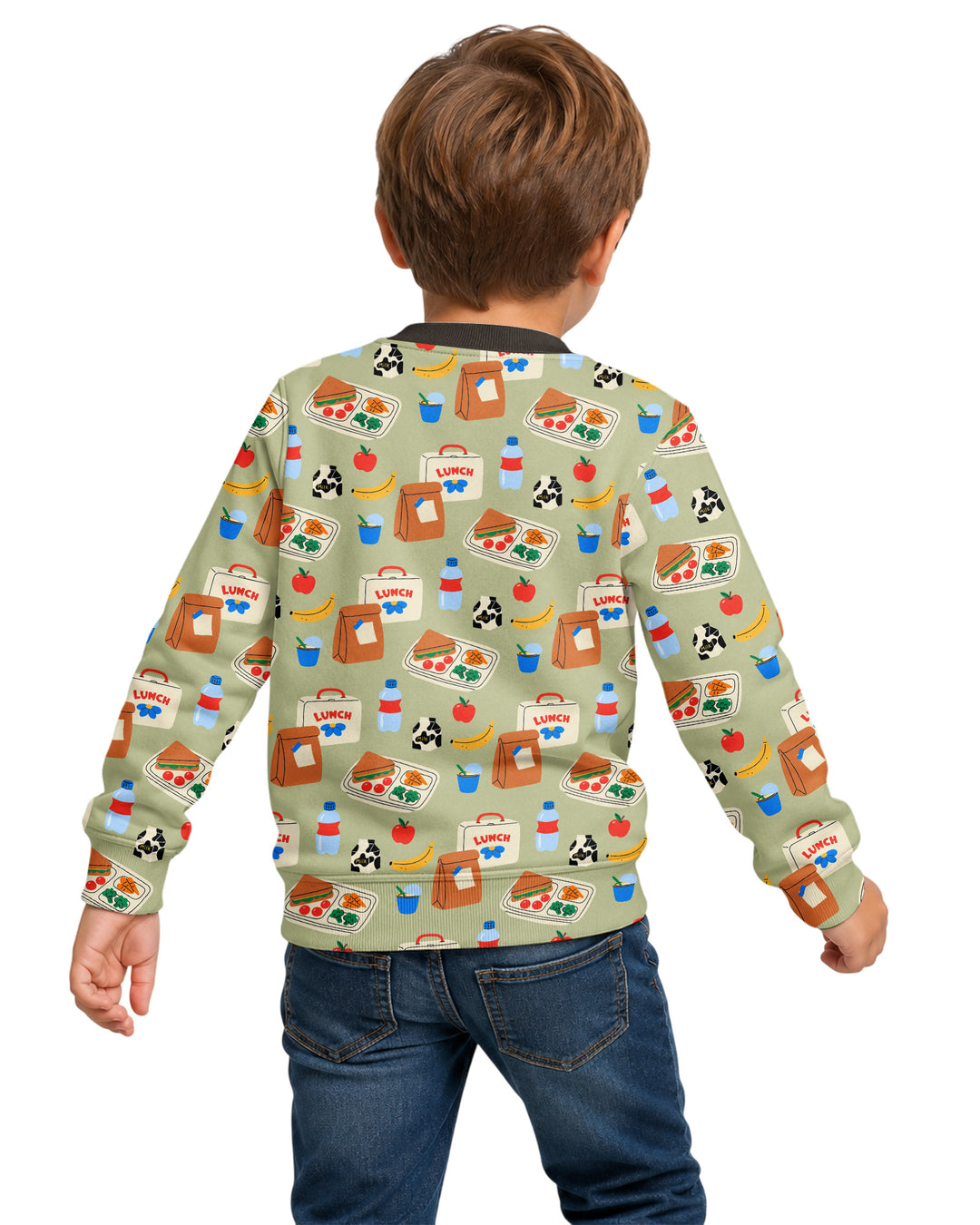 Template Damen-Rundhals-Sweatshirt aus Bambus