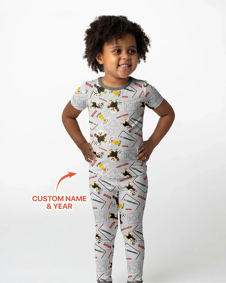 Zweiteiliges, kurzärmliges Pyjama-Set mit Marienkäfern