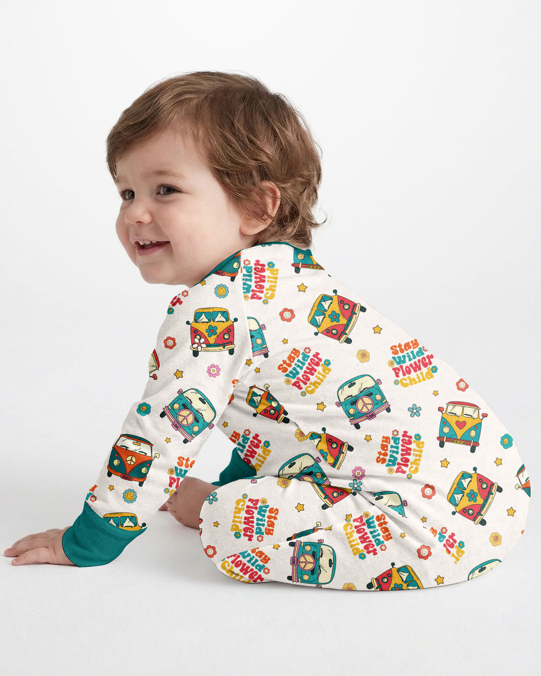 Gerippte Babykleidung mit individuellem Foto - Weich &amp; Skizzenhaft