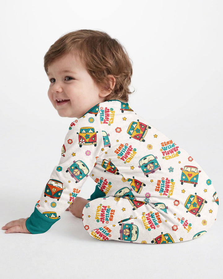Gerippte Babykleidung mit individuellem Foto - Weich &amp; Skizzenhaft